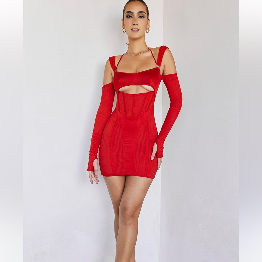 Mistress Rocks Corset Red Dress
